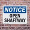 Signmission Open Shaftway, 14 in W x Rectangle, Plastic OS-2PACK-NS-P-1014-L-17014 - alternate 7